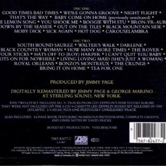 LED ZEPPELIN BOXED SET 2. 31 tracks from Led Zeppelin’s nine studio albums. - Picture 2 of 8